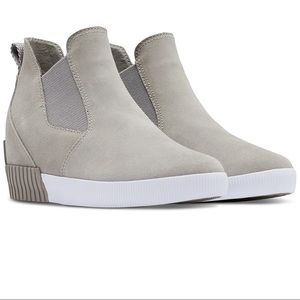 NIB Sorel Out N About Slip On Wedge Gray 8